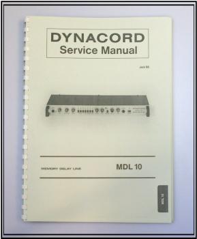 Dynacord Delay Line MDL 10 / technische Unterlage